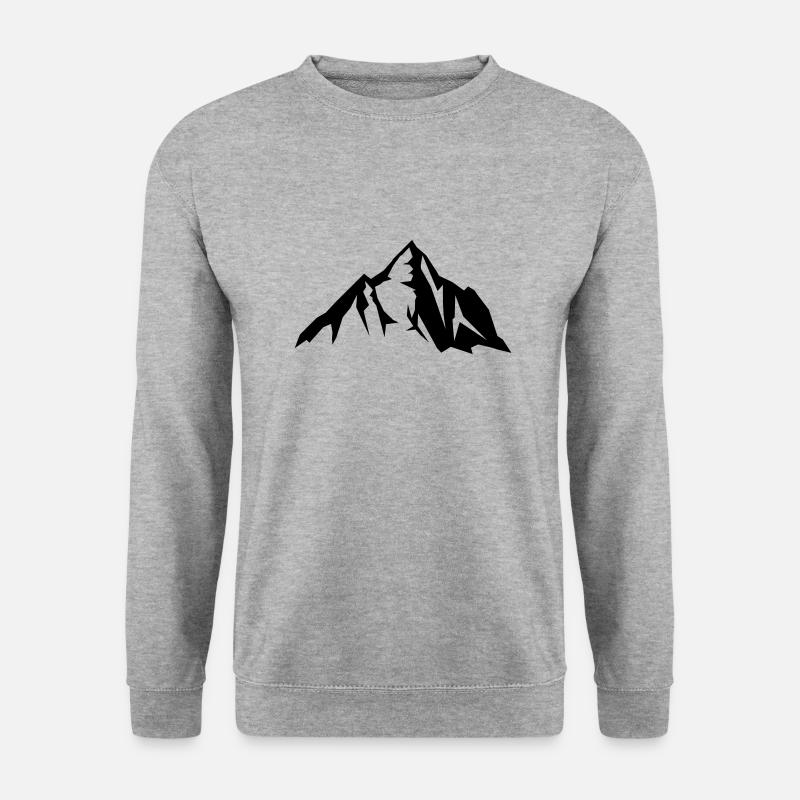 mountain - Unisex Pullover - Weißgrau meliert