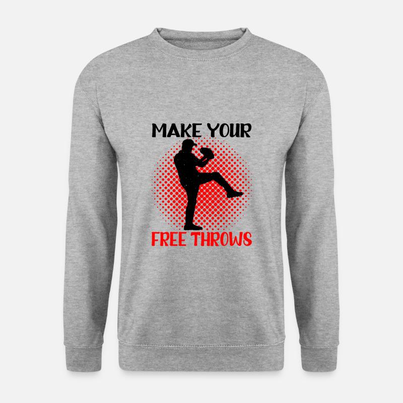Make Your Free Throws 3 - Unisex Sweatshirt - salt & pepper