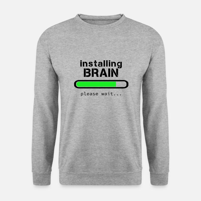 Installing Brain - Unisex Sweatshirt - salt & pepper