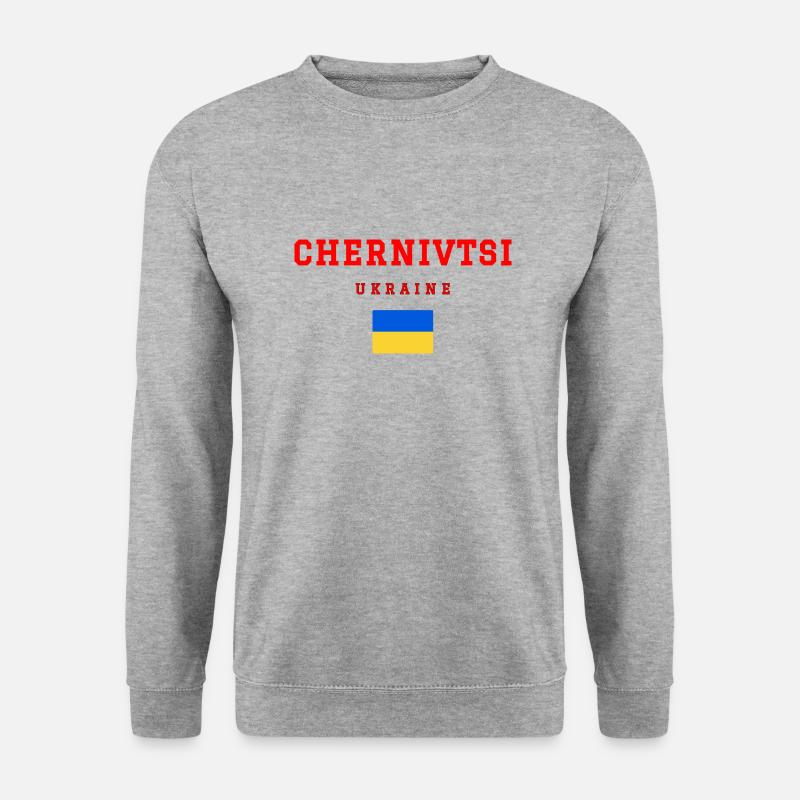 Chernivtsi Ukraine - Unisex Pullover - Weißgrau meliert