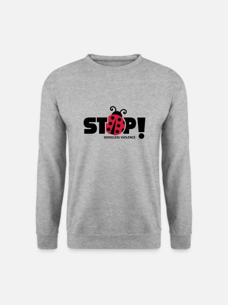 Arrêtez la violence insensée. Violence insensée, - Sweat-shirt Unisexe - gris chiné