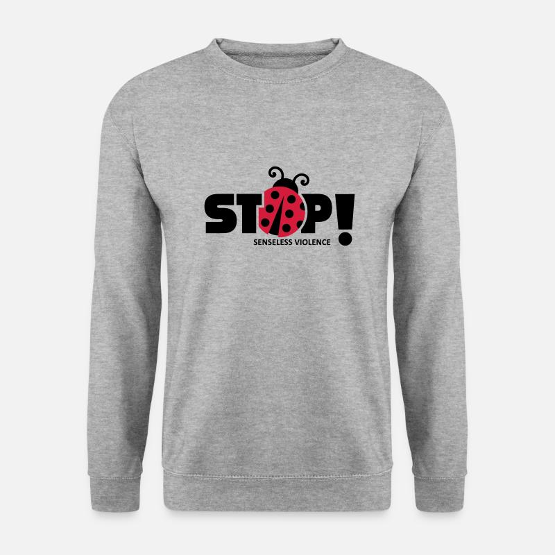 Arrêtez la violence insensée. Violence insensée, - Sweat-shirt Unisexe - gris chiné