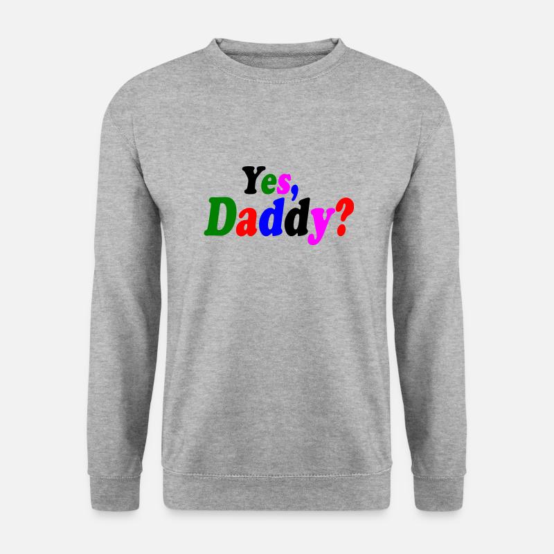 Yes dadddy - Unisex Pullover - Weißgrau meliert