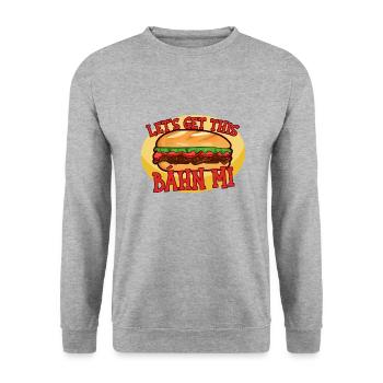 Vietnam Viet Banh Mi Brot Vietnamese I Geschenk - Unisex Pullover - Weißgrau meliert - Vorne - Alina (178cm) & Michal (187cm)