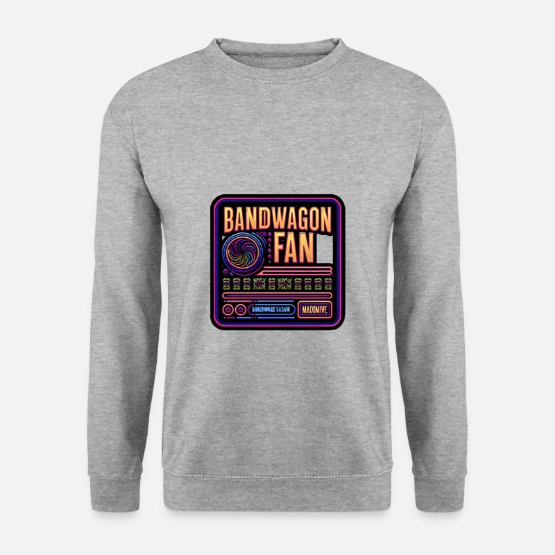 Bandwagon Fan 12 - Unisex Pullover - Weißgrau meliert
