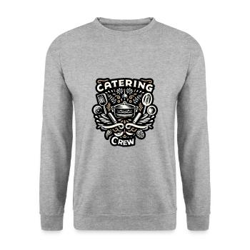 Catering Crew 5 - Unisex Sweatshirt - salt & pepper - Front - Alina (178cm) & Michal (187cm)