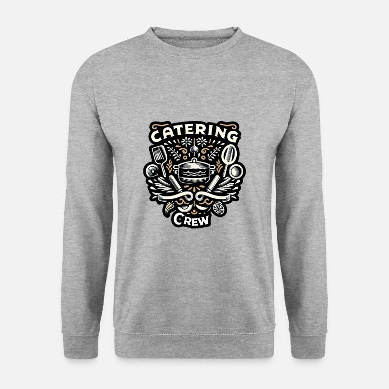 Catering Crew 5 - Unisex Pullover - Weißgrau meliert