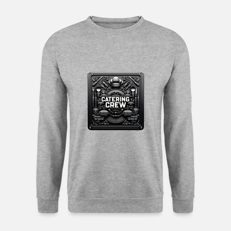Catering Crew 8 - Unisex Pullover - Weißgrau meliert