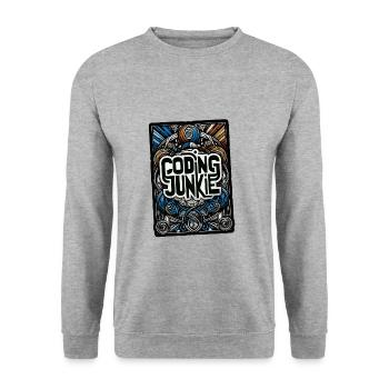 Accro au codage 14 - Sweat-shirt Unisexe - gris chiné - Devant - Alina (178cm) & Michal (187cm)