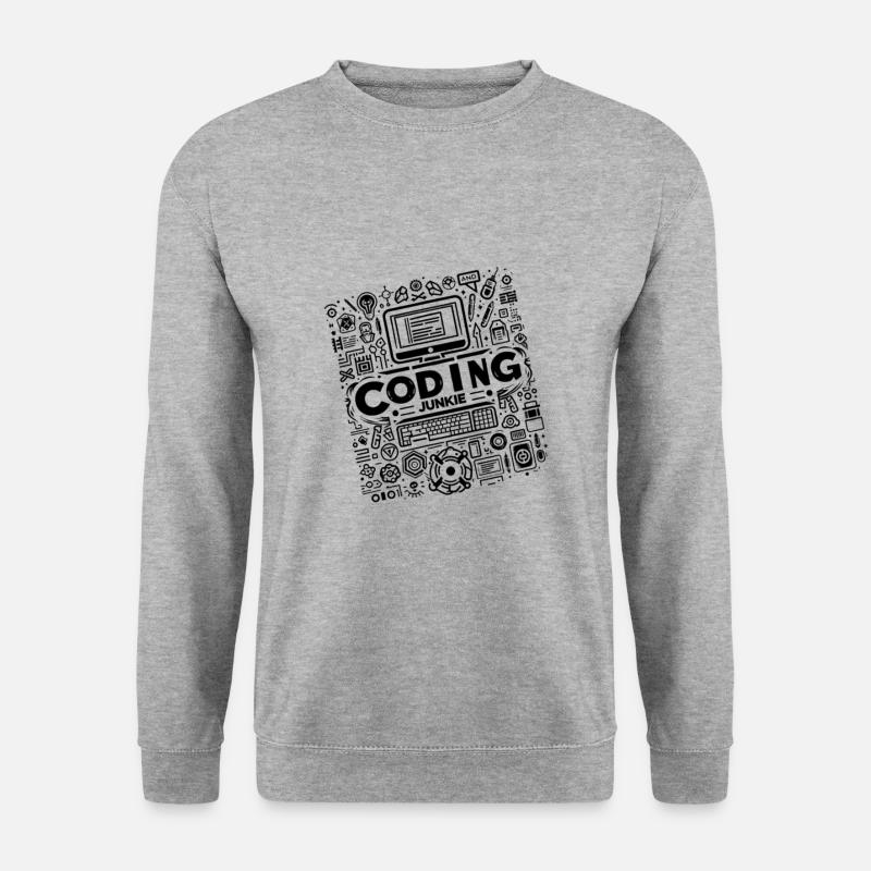 Coding Junkie 9 - Unisex Sweatshirt - salt & pepper