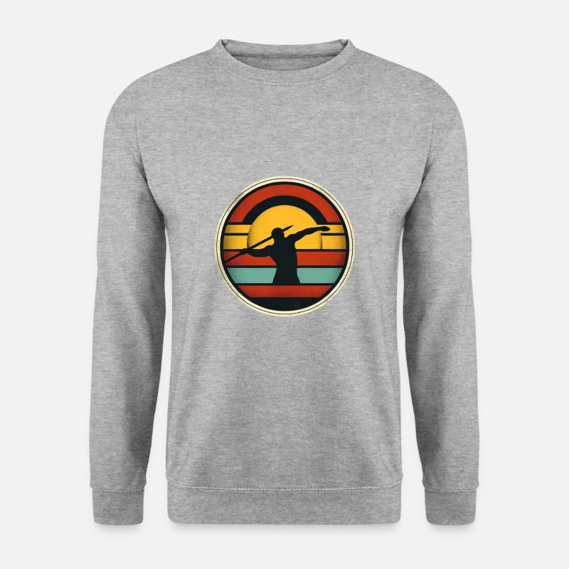 Javelin Throw 4 - Unisex Pullover - Weißgrau meliert