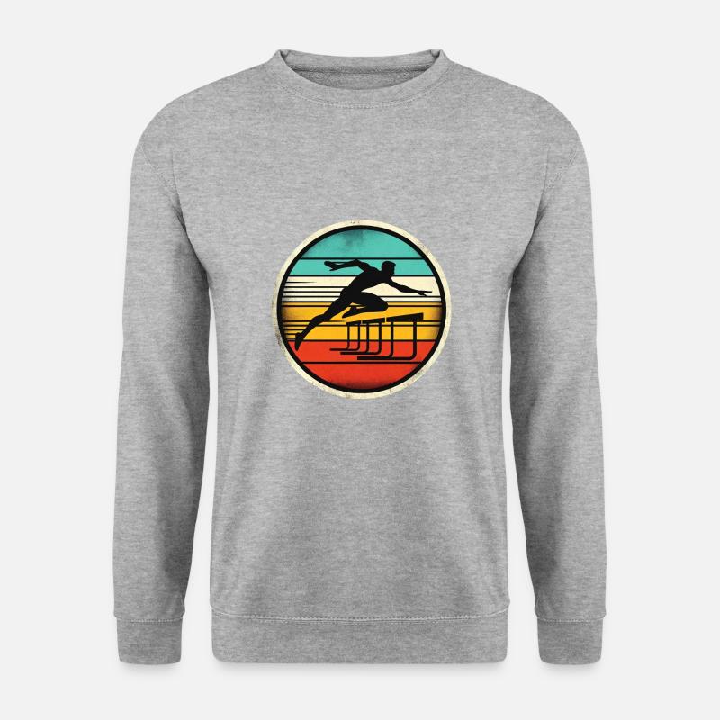 Hurdle Sprinter - Unisex Pullover - Weißgrau meliert