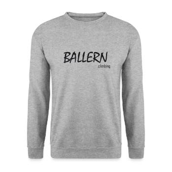 logo ohne braille - Unisex Pullover - Weißgrau meliert - Vorne - Alina (178cm) & Michal (187cm)