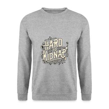 Hard to Kidnap 6 - Unisex Sweatshirt - salt & pepper - Front - Alina (178cm) & Michal (187cm)