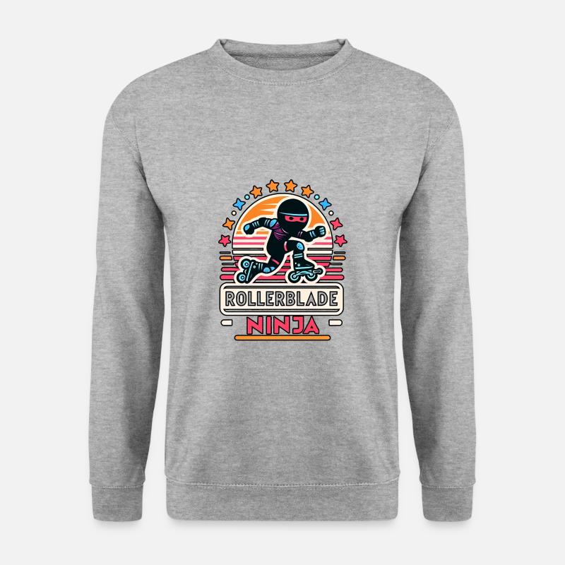 Rollerblade Ninja 7 - Unisex Pullover - Weißgrau meliert