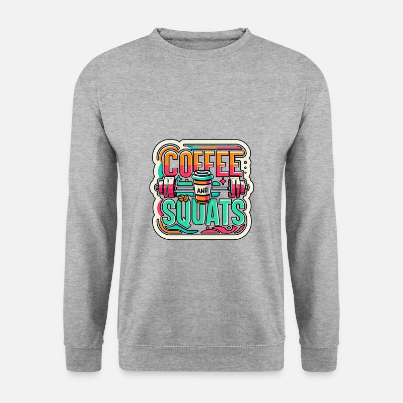 Coffee And Squats 8 - Unisex Sweatshirt - salt & pepper