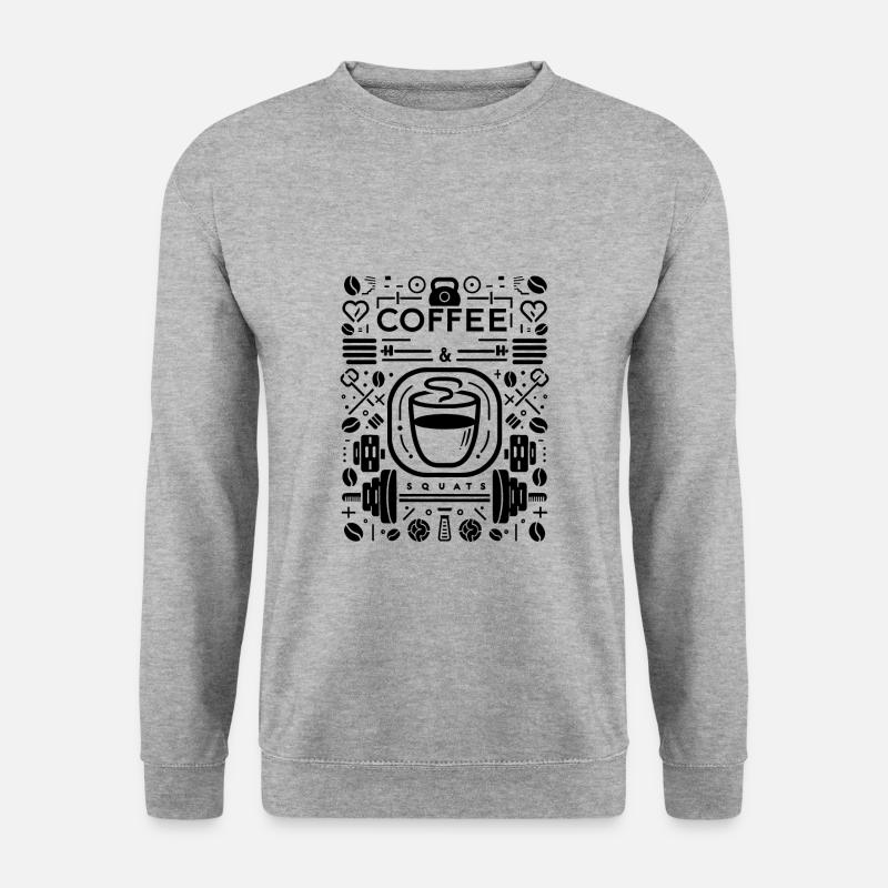 Coffee And Squats 9 - Unisex Sweatshirt - salt & pepper