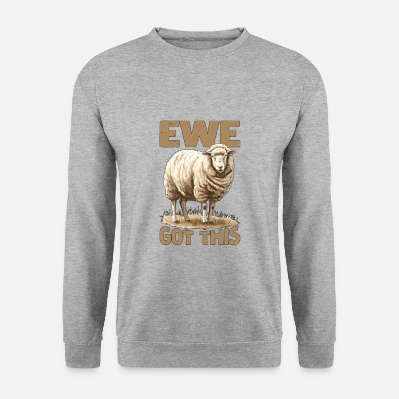 Ewe Got This 2 - Unisex Pullover - Weißgrau meliert