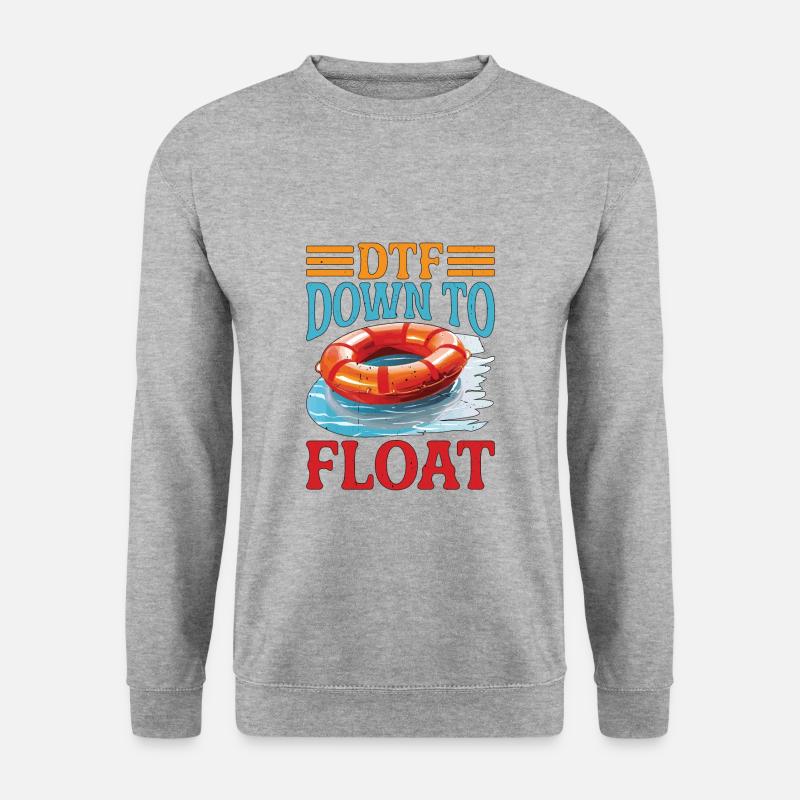 DTF Down To Float - Unisex Sweatshirt - salt & pepper