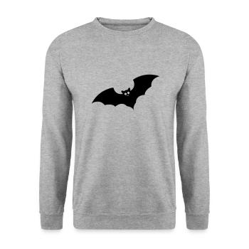 chauve-souris - Sweat-shirt Unisexe - gris chiné - Devant - Alina (178cm) & Michal (187cm)