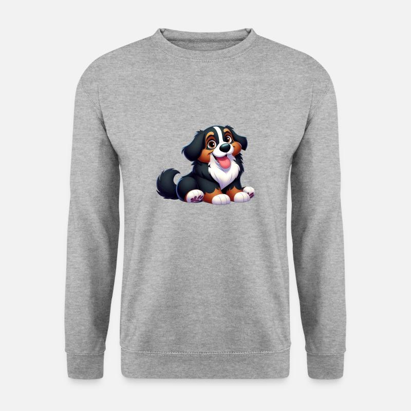 Berner Sennenhund 3 - Unisex Pullover - Weißgrau meliert