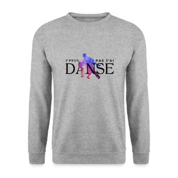 I Can't I Danced - Humor Gift Idea - Unisex Sweatshirt - salt & pepper - Front - Alina (178cm) & Michal (187cm)