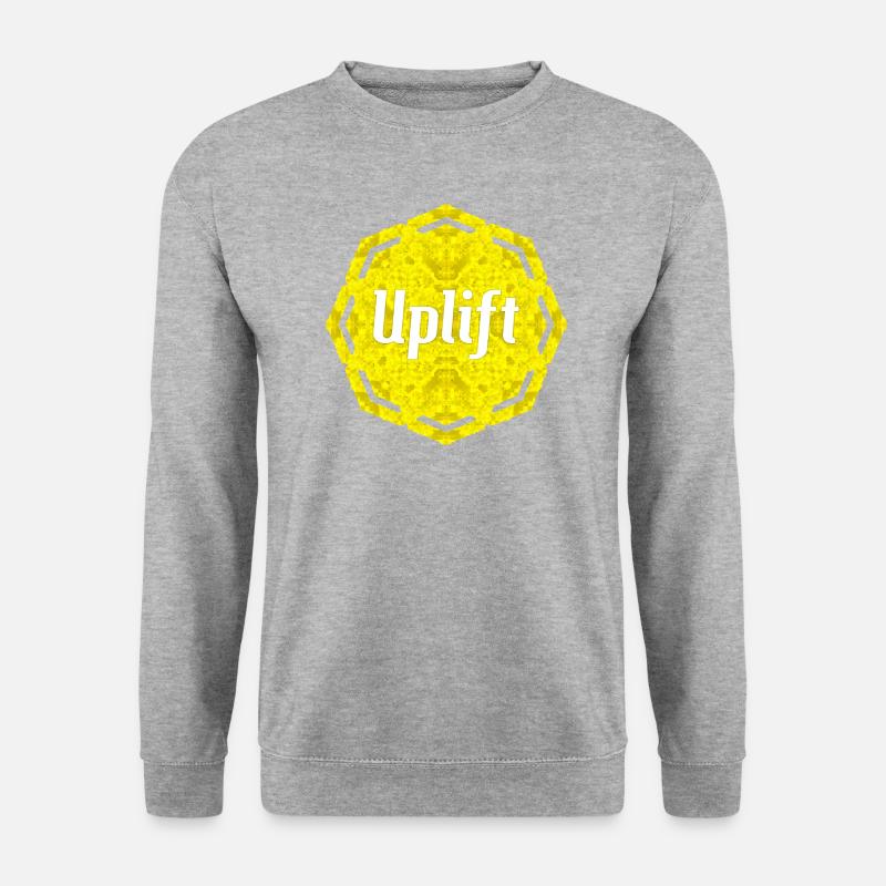 Erheben - Unisex Pullover - Weißgrau meliert