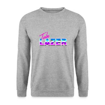 Turbo Lazer - Unisex Sweatshirt - salt & pepper - Front - Alina (178cm) & Michal (187cm)