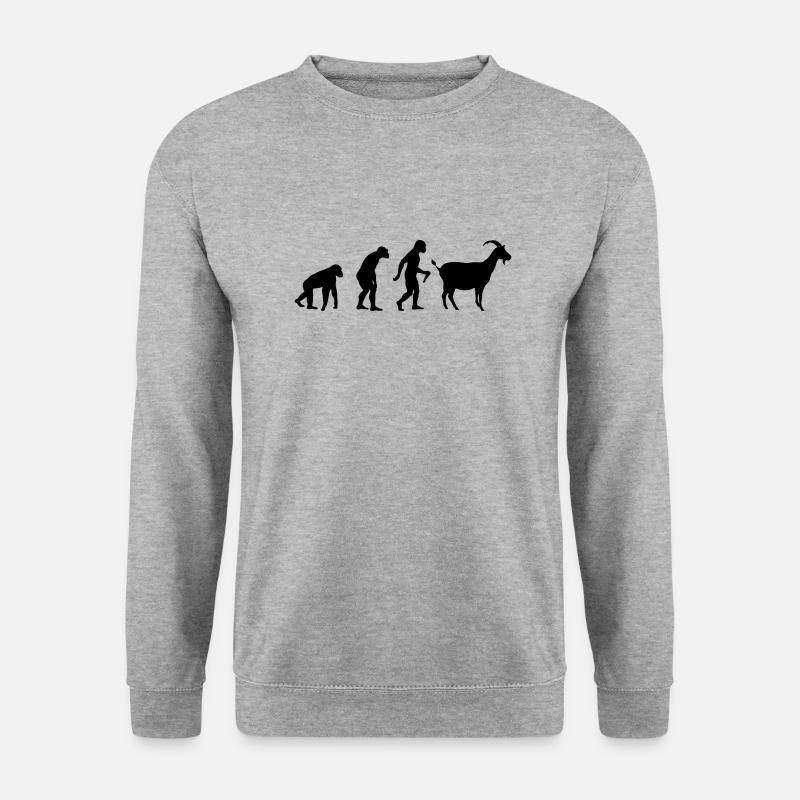 Goat Evolution - Unisex Sweatshirt - salt & pepper