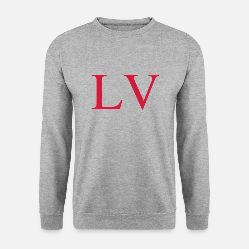 55 - Unisex Pullover - Weißgrau meliert