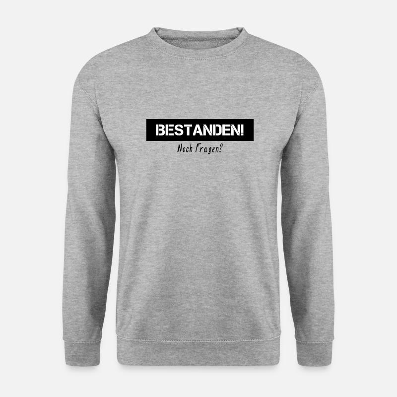 Führerschein Bestanden! Noch Fragen? - Unisex Pullover - Weißgrau meliert