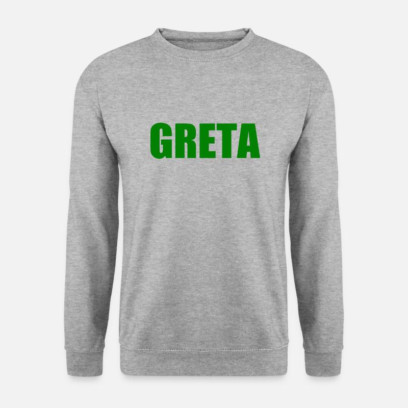 Greta - Unisex Pullover - Weißgrau meliert