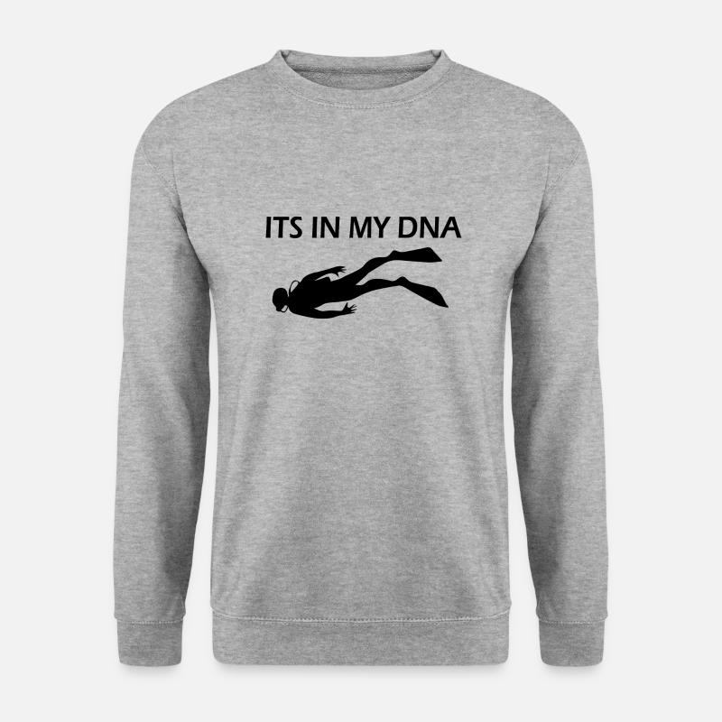 Diving Dive tauchen - Unisex Pullover - Weißgrau meliert