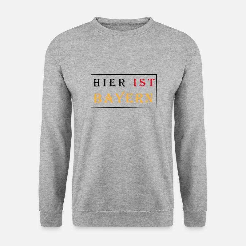 BAYERN - Unisex Pullover - Weißgrau meliert