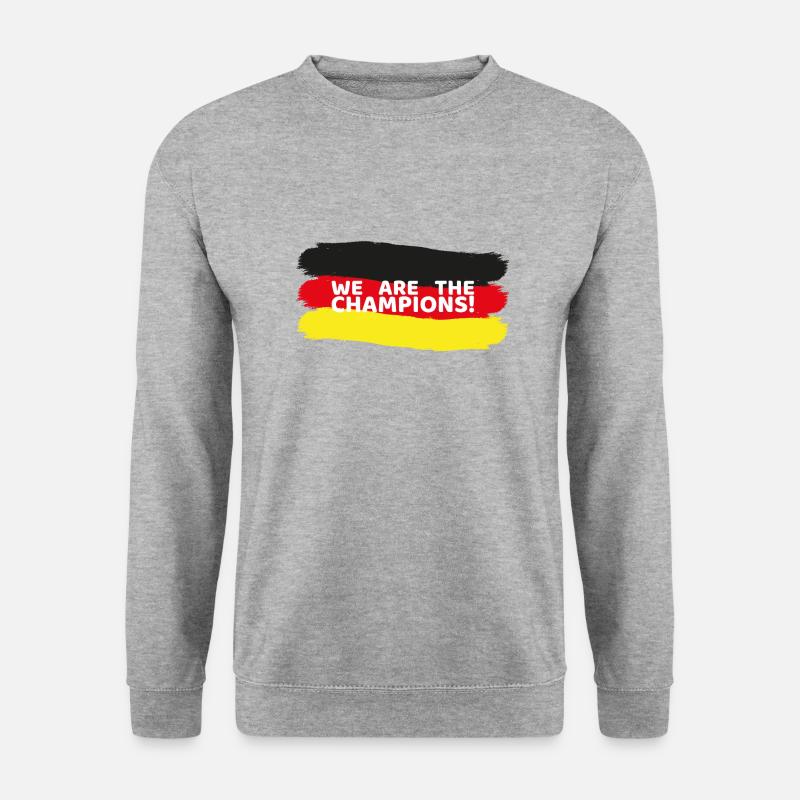 Germany_we_are_the_champions - Unisex Pullover - Weißgrau meliert