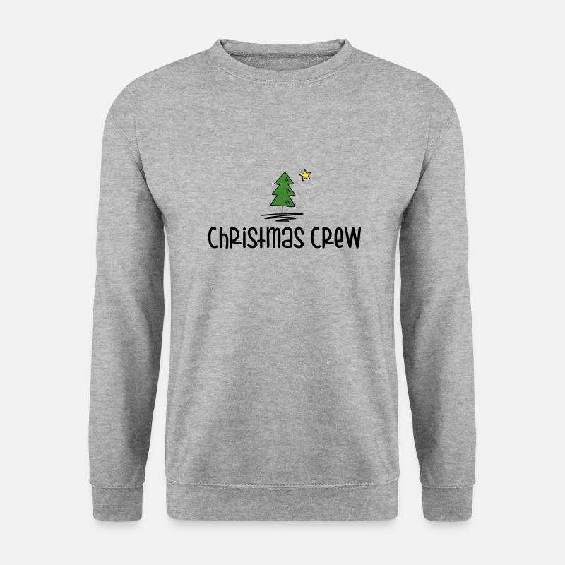Christmas Crew - Unisex Pullover - Weißgrau meliert