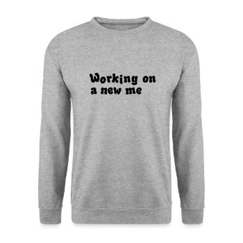 working on a new me illustration - Unisex Sweatshirt - salt & pepper - Front - Alina (178cm) & Michal (187cm)