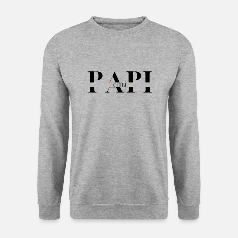 papi Chéri - Sweat-shirt Unisexe - gris chiné