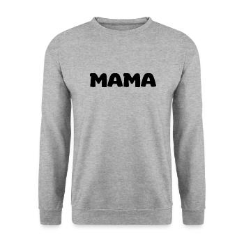 Maman - Sweat-shirt Unisexe - gris chiné - Devant - Alina (178cm) & Michal (187cm)