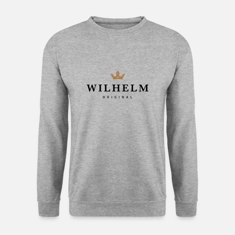 Wilhelm - Unisex Pullover - Weißgrau meliert