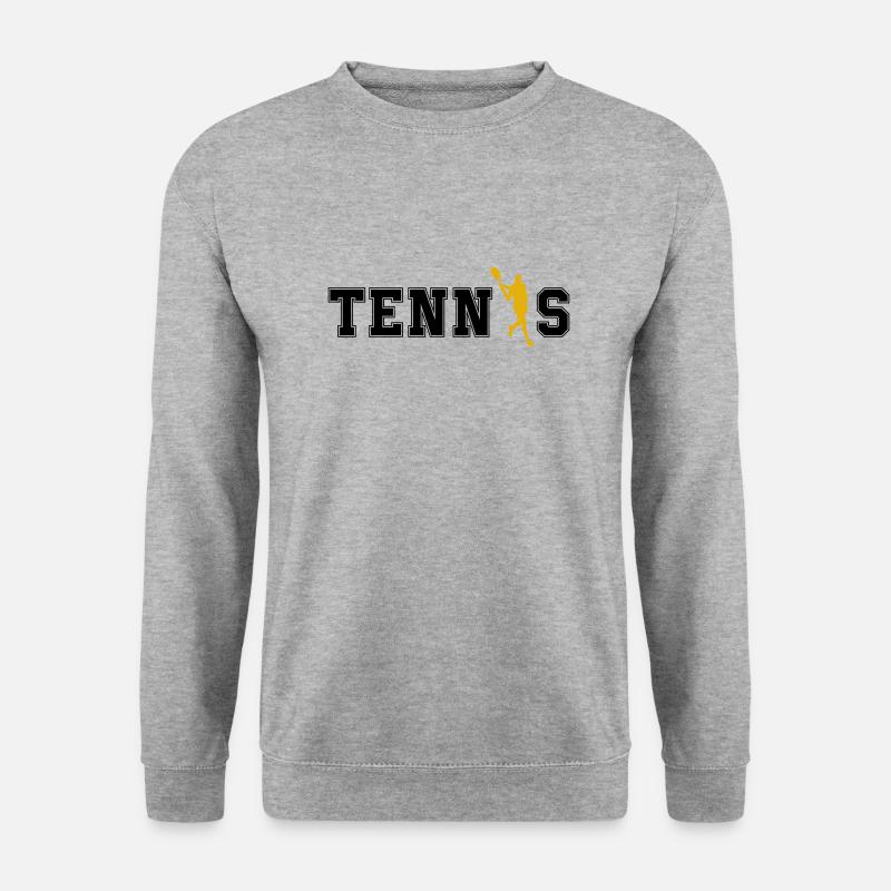 tennis - Unisex Pullover - Weißgrau meliert