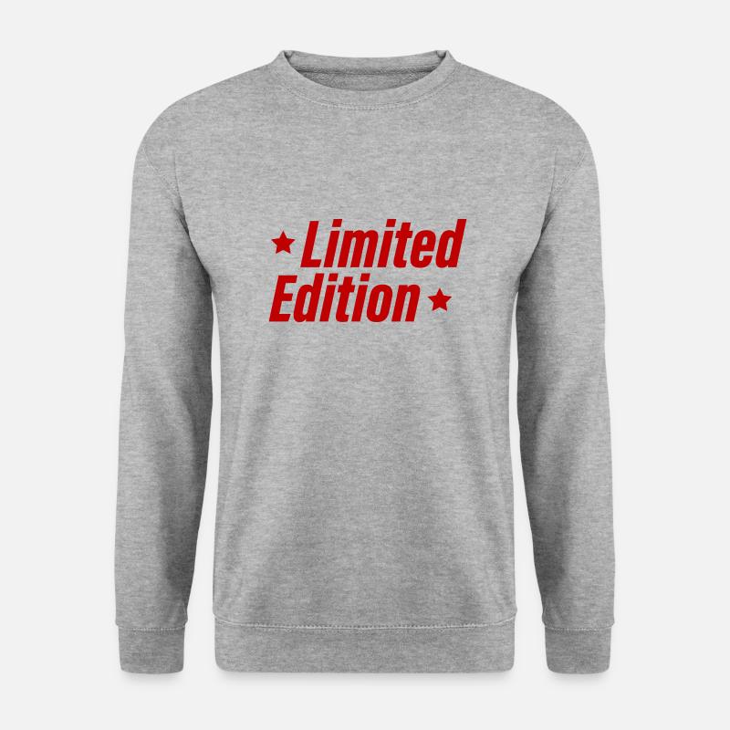 limited edition - Unisex Pullover - Weißgrau meliert