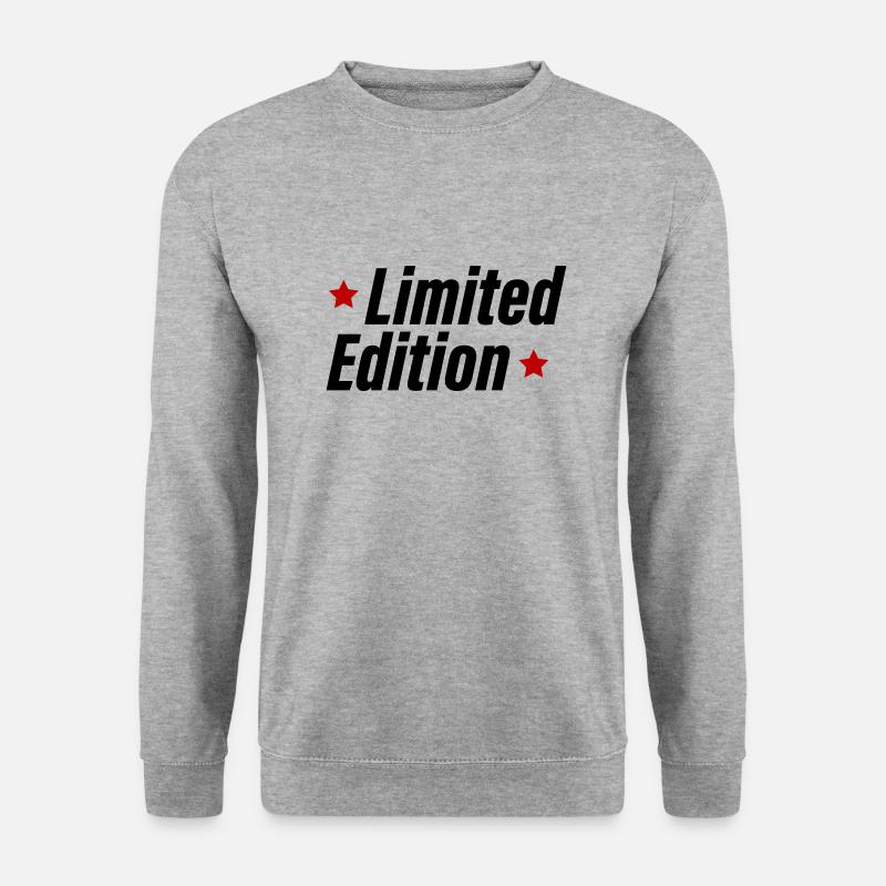 limited edition - Unisex Pullover - Weißgrau meliert