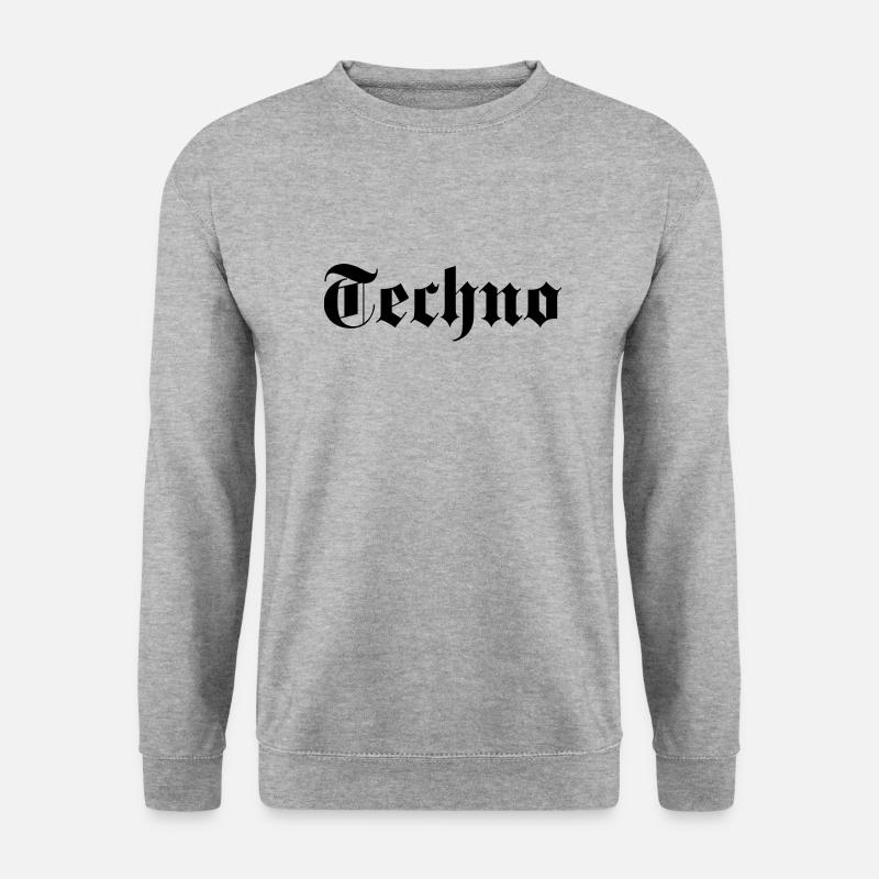 Gothic Techno Logo - Unisex Pullover - Weißgrau meliert