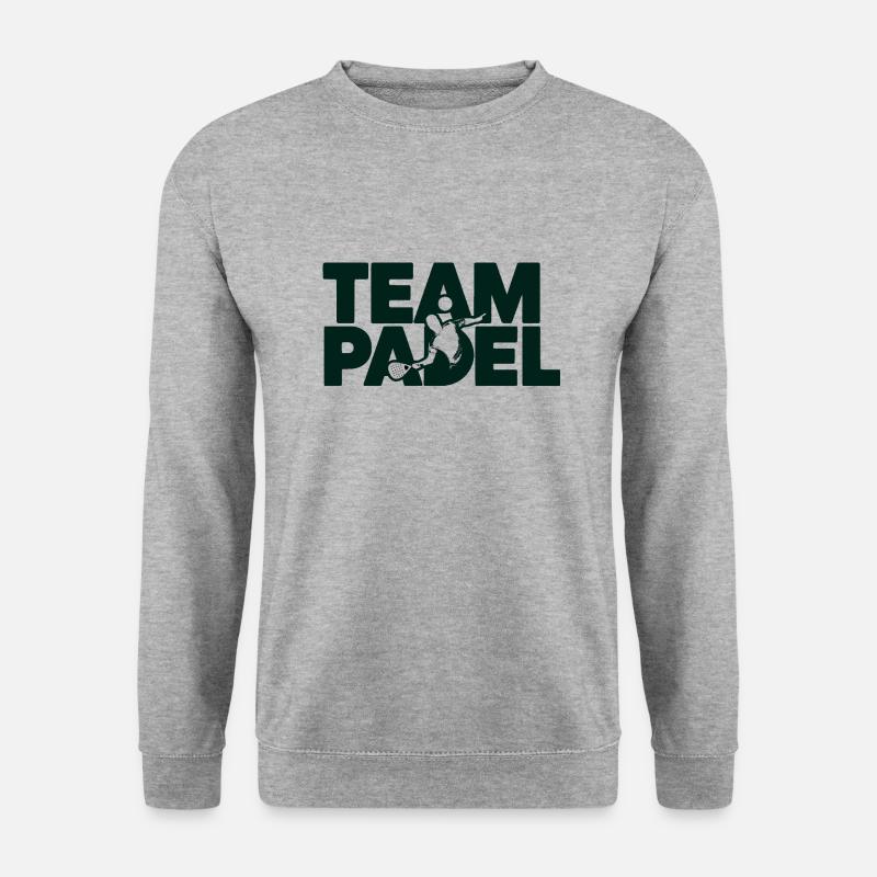 Team Padel 4 - Unisex Pullover - Weißgrau meliert