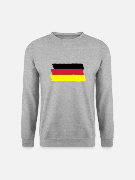 deutschland - Unisex Pullover - Weißgrau meliert