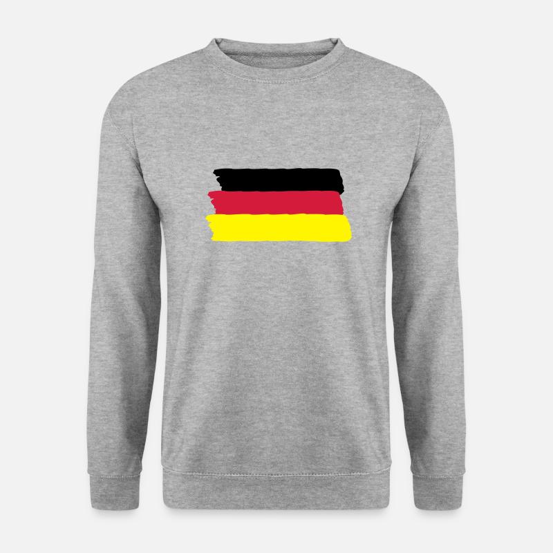 deutschland - Unisex Pullover - Weißgrau meliert