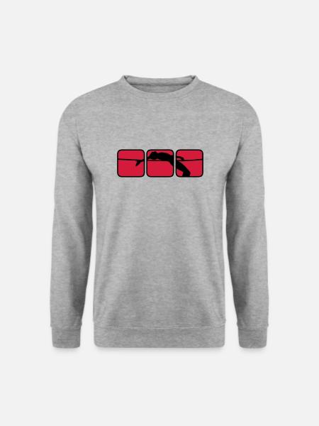 high jump 1 - Unisex Sweatshirt - salt & pepper