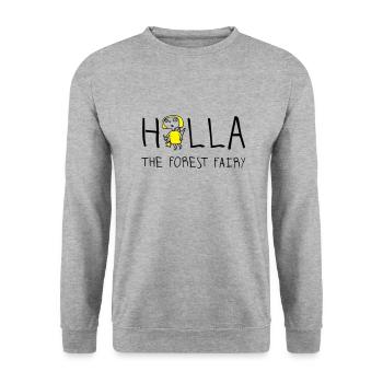 holla_the_forest_fairy_052012a_2c - Unisex Sweatshirt - salt & pepper - Front - Alina (178cm) & Michal (187cm)