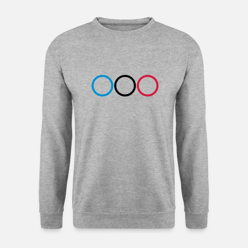 3_anneau - Unisex Pullover - Weißgrau meliert